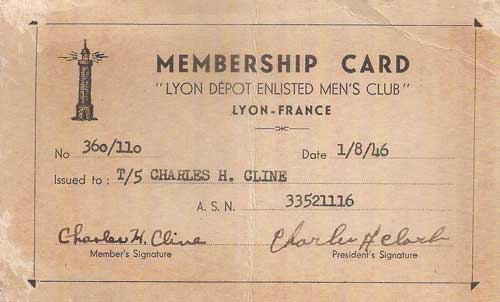 Enlisted Club Membership